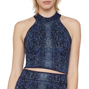 BCBG Snakeskin Top